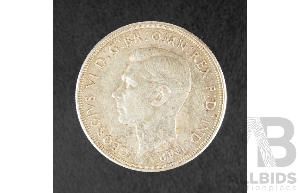 Australian 1938 KGVI Silver Crown .925