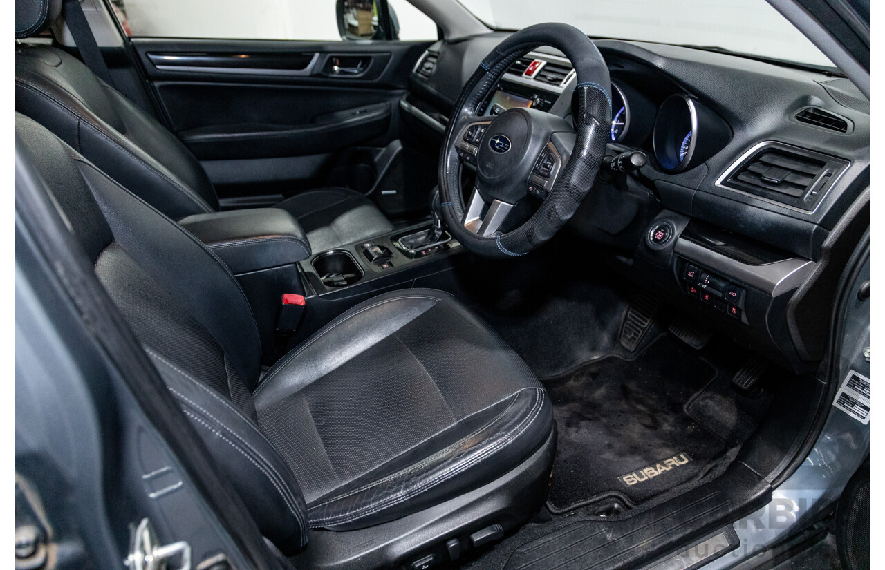 5/2015 Subaru Outback 3.6R Premium MY15 (AWD) 4d Wagon Platinum Grey Metallic 3.6L