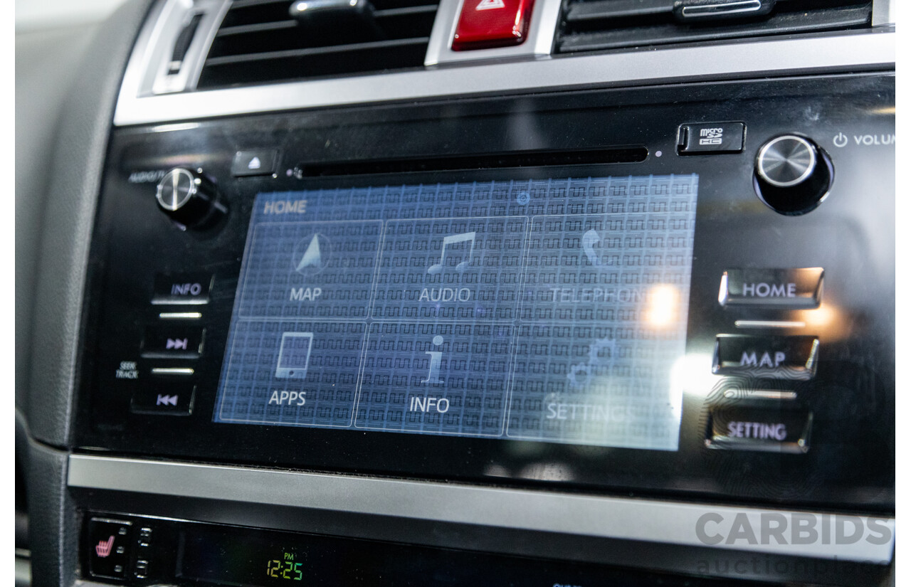 5/2015 Subaru Outback 3.6R Premium MY15 (AWD) 4d Wagon Platinum Grey Metallic 3.6L