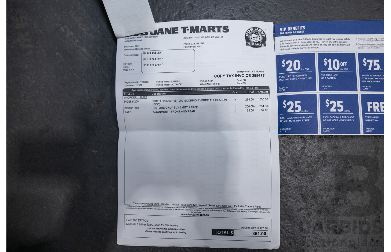 5/2015 Subaru Outback 3.6R Premium MY15 (AWD) 4d Wagon Platinum Grey Metallic 3.6L