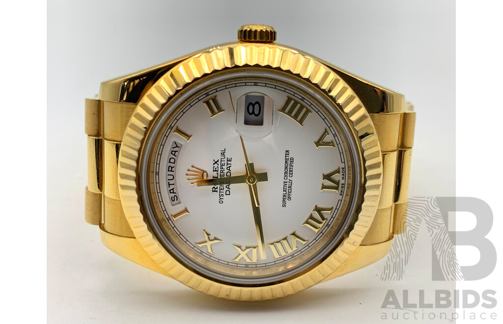 Rolex Model - Day-Date II - PRESIDENTIAL 18K Solid Yellow Gold