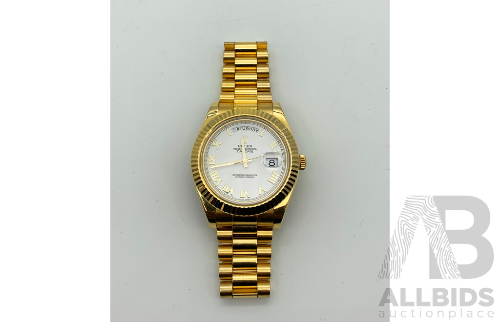 Rolex Model - Day-Date II - PRESIDENTIAL 18K Solid Yellow Gold