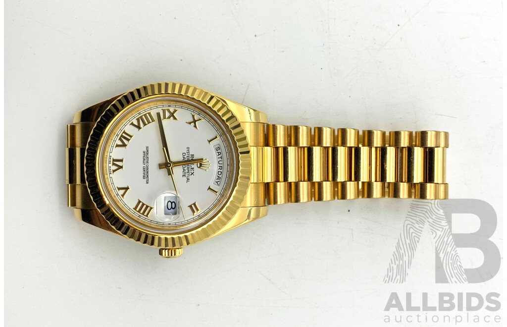 Rolex Model - Day-Date II - PRESIDENTIAL 18K Solid Yellow Gold