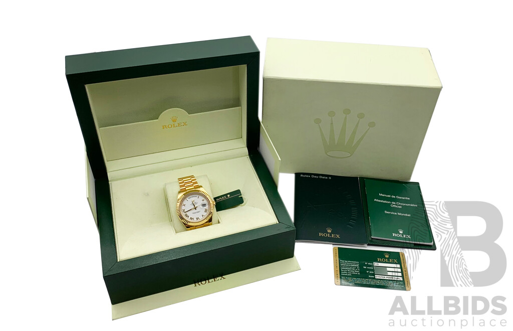 Rolex Model - Day-Date II - PRESIDENTIAL 18K Solid Yellow Gold