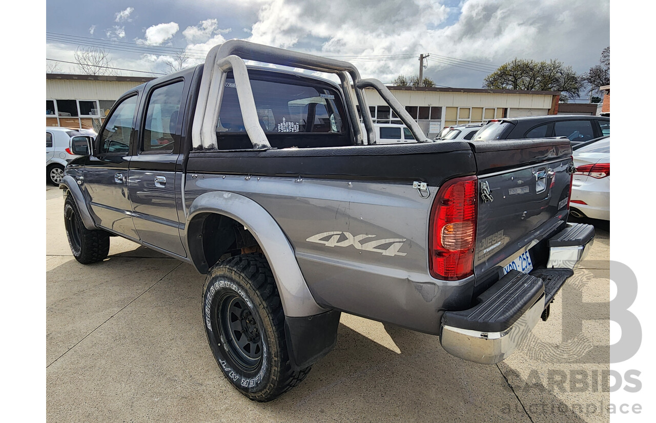 07/2005 Mazda B2500 BRAVO SDX (4x4) 4WD  Dual Cab P/Up Black / Grey 2.5L