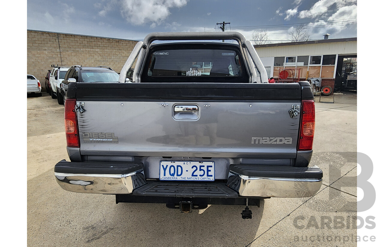07/2005 Mazda B2500 BRAVO SDX (4x4) 4WD  Dual Cab P/Up Black / Grey 2.5L