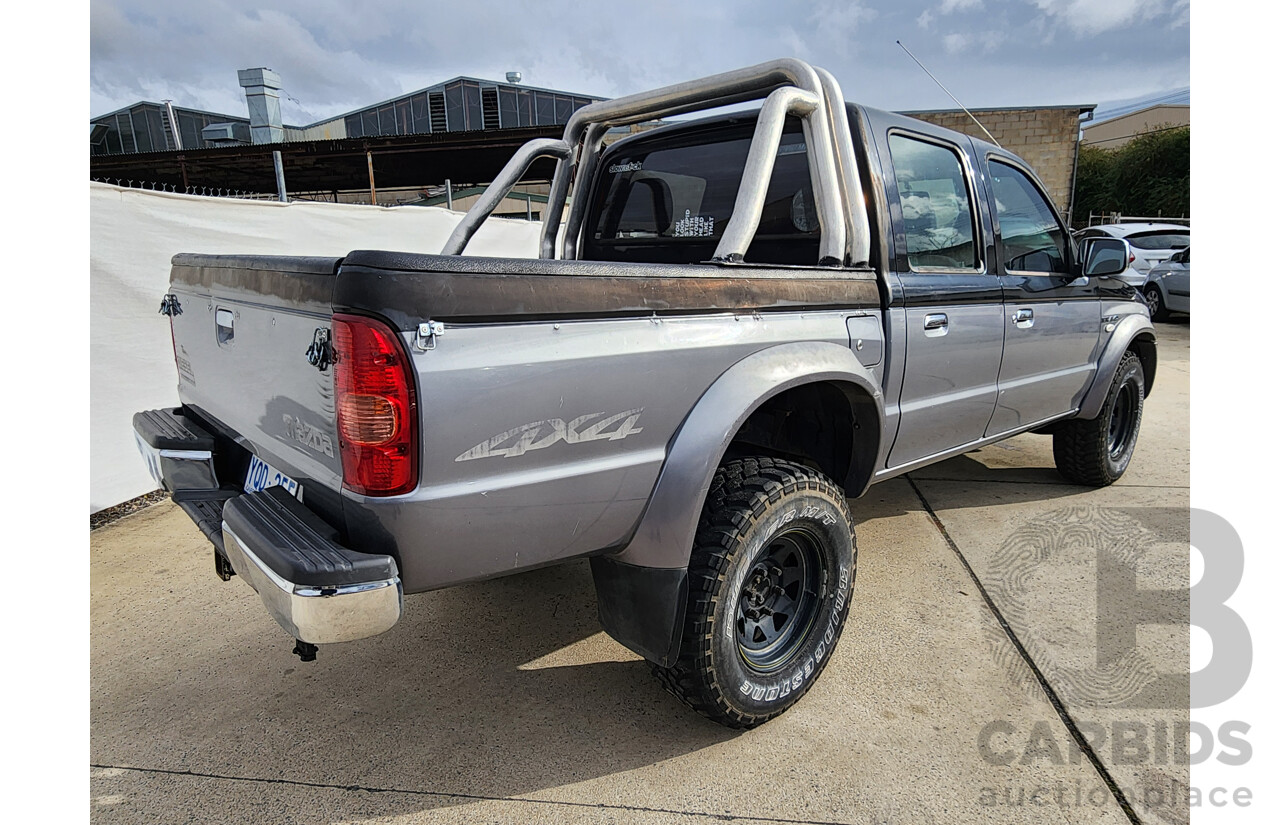 07/2005 Mazda B2500 BRAVO SDX (4x4) 4WD  Dual Cab P/Up Black / Grey 2.5L