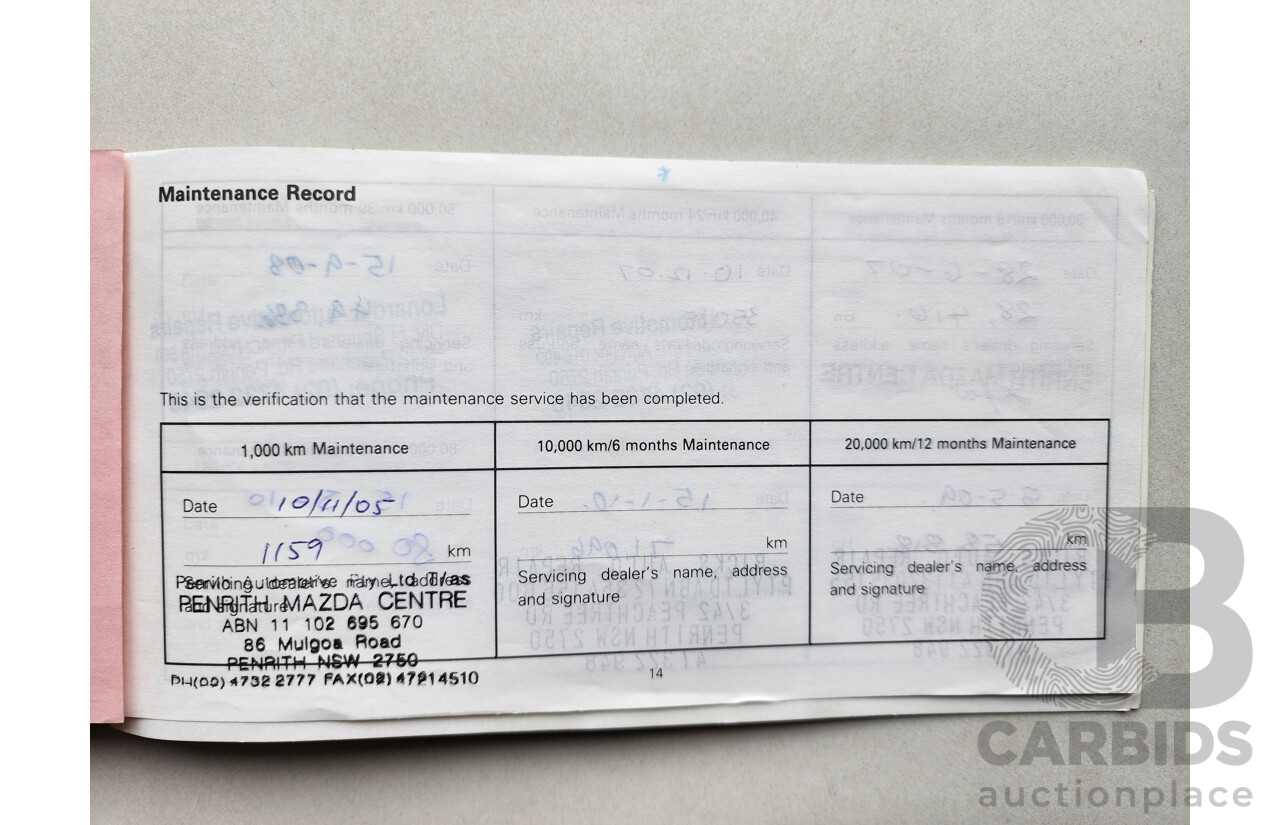 07/2005 Mazda B2500 BRAVO SDX (4x4) 4WD  Dual Cab P/Up Black / Grey 2.5L