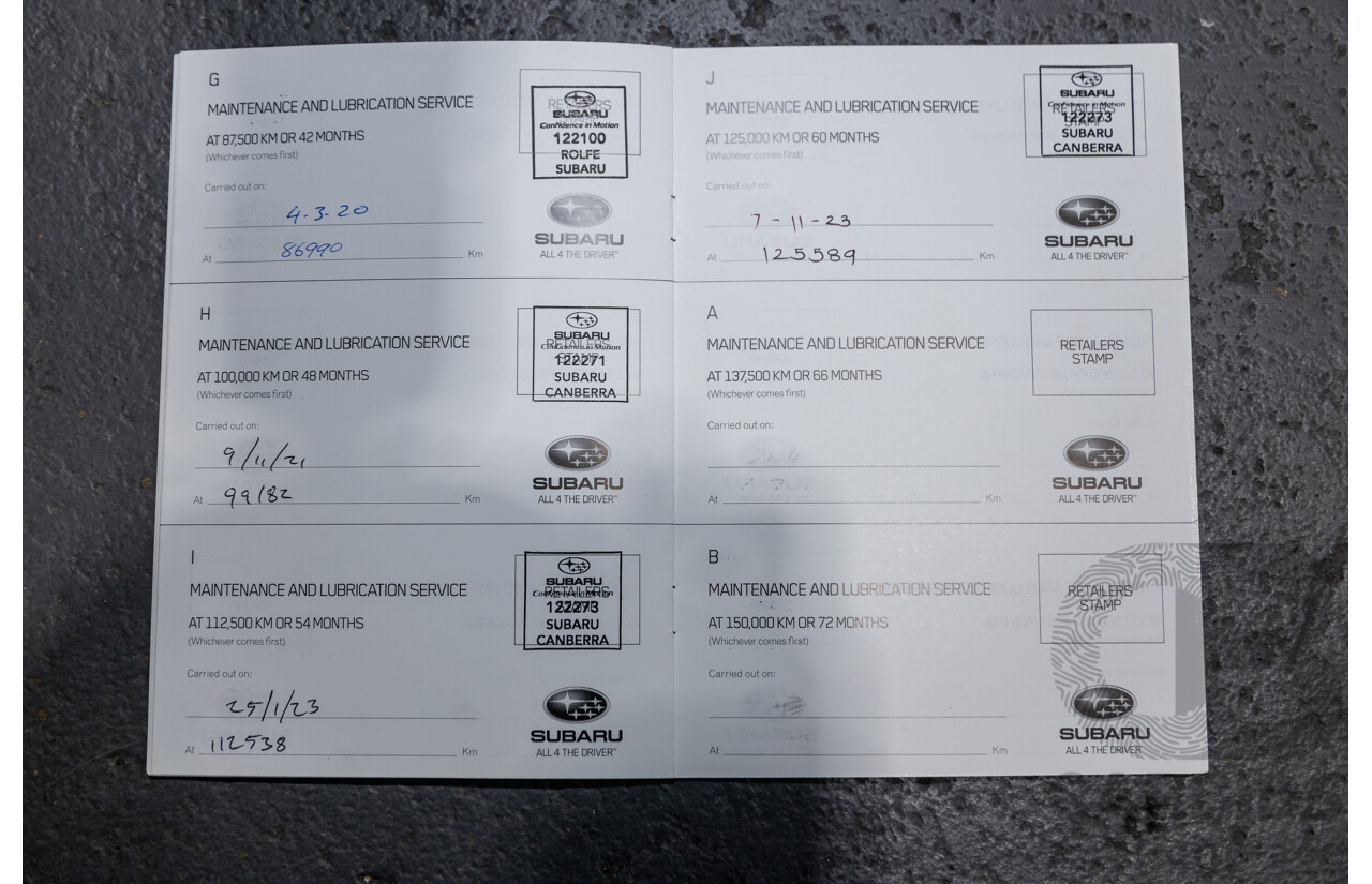 3/2012 Subaru XV 2.0i (AWD) MY13 4d Wagon White 2.0L