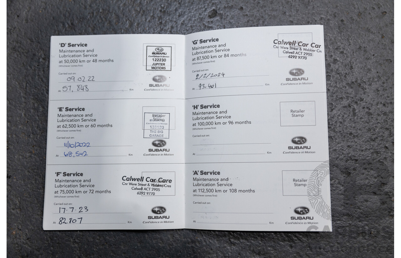 6/2017 Subaru XV 2.0i-S (AWD) G5X 4d Wagon Crystal Black 2.0L