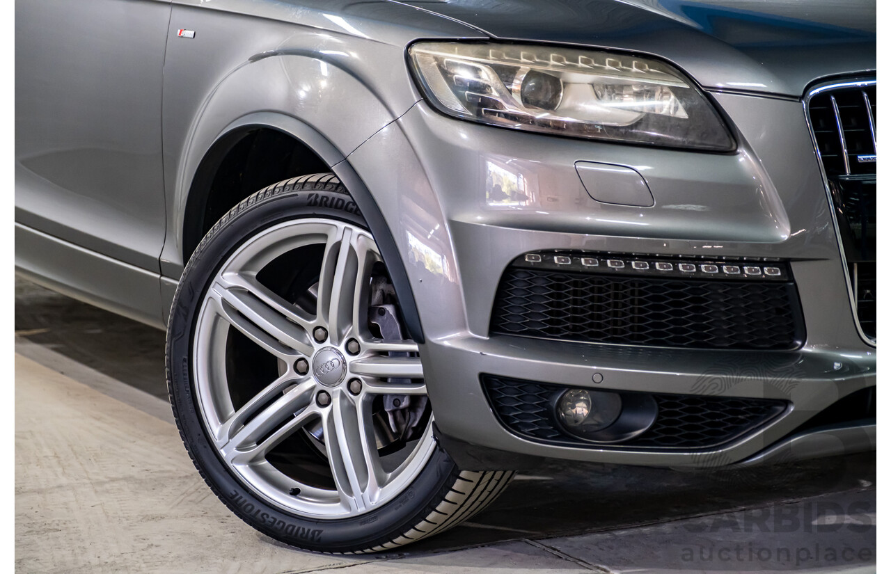 1/2013 Audi Q7 3.0 TDI Quattro (AWD) MY12 S-Line Package 4d Wagon Metallic Grey Turbo Diesel 3.0L
