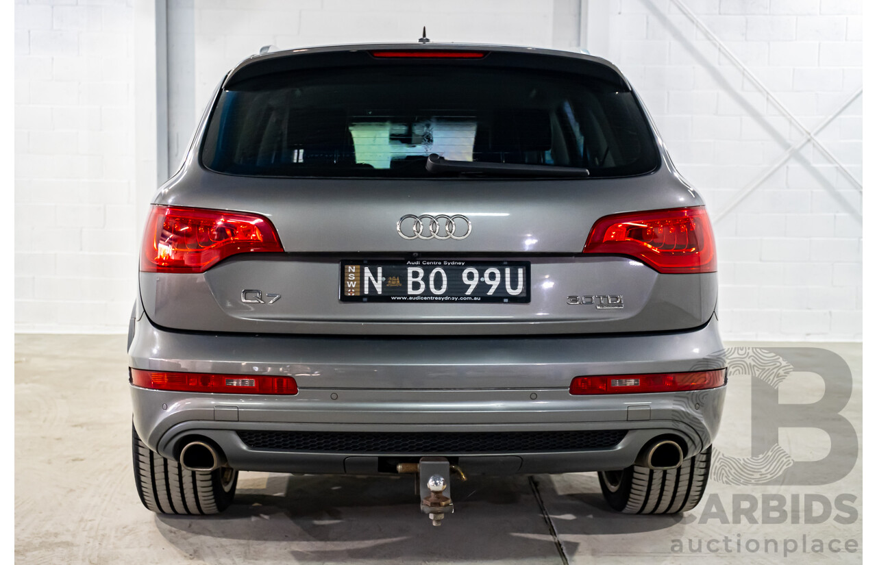 1/2013 Audi Q7 3.0 TDI Quattro (AWD) MY12 S-Line Package 4d Wagon Metallic Grey Turbo Diesel 3.0L