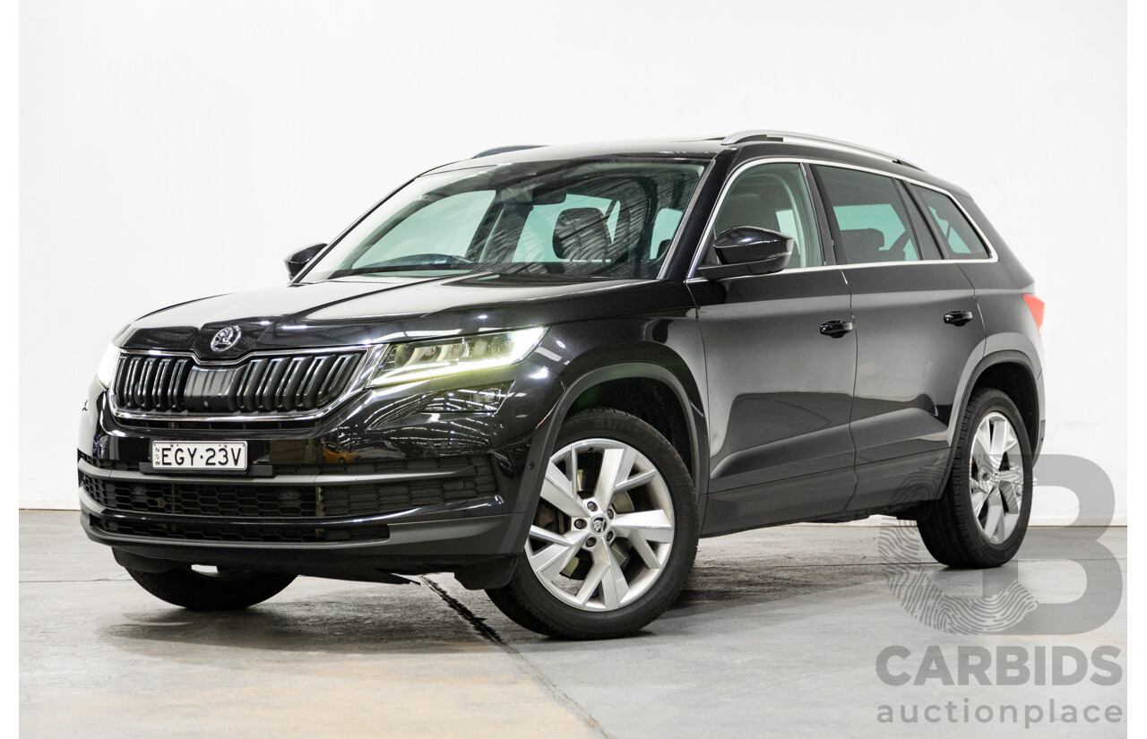 01/2018 Skoda Kodiaq 132TSI (4x4) NS MY18 4d Wagon Black Magic Pearl Turbo 2.0L - 7 Seater