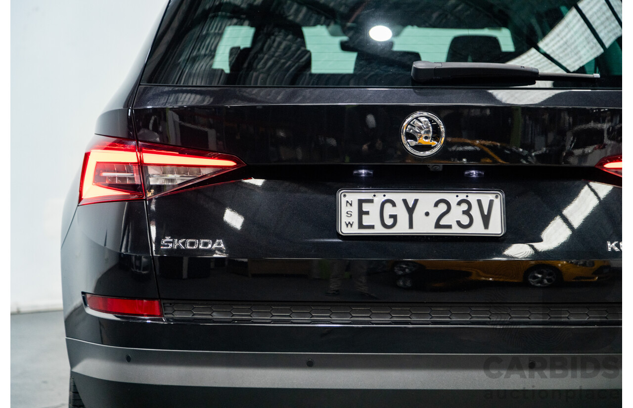 01/2018 Skoda Kodiaq 132TSI (4x4) NS MY18 4d Wagon Black Magic Pearl Turbo 2.0L - 7 Seater