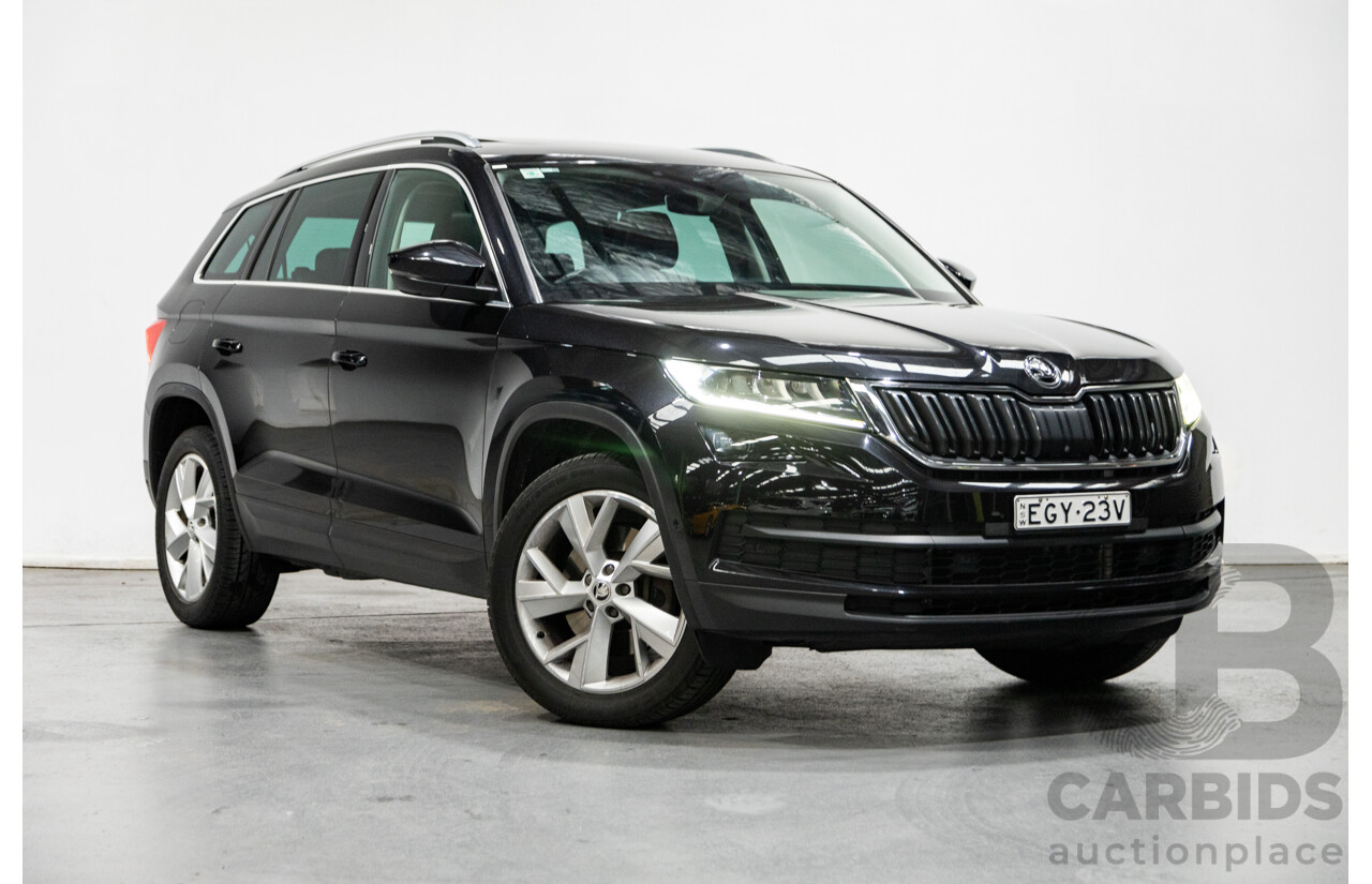 01/2018 Skoda Kodiaq 132TSI (4x4) NS MY18 4d Wagon Black Magic Pearl Turbo 2.0L - 7 Seater