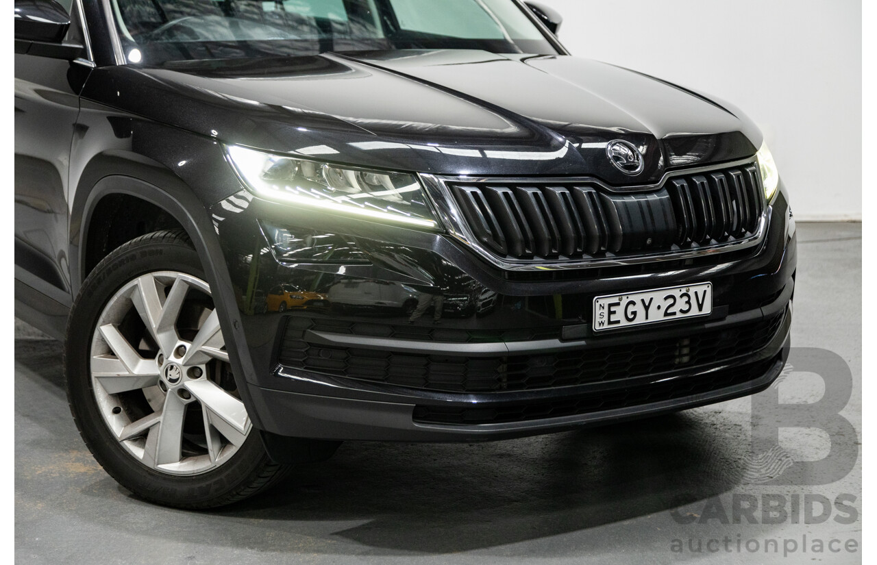01/2018 Skoda Kodiaq 132TSI (4x4) NS MY18 4d Wagon Black Magic Pearl Turbo 2.0L - 7 Seater