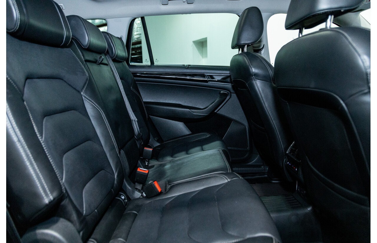 01/2018 Skoda Kodiaq 132TSI (4x4) NS MY18 4d Wagon Black Magic Pearl Turbo 2.0L - 7 Seater