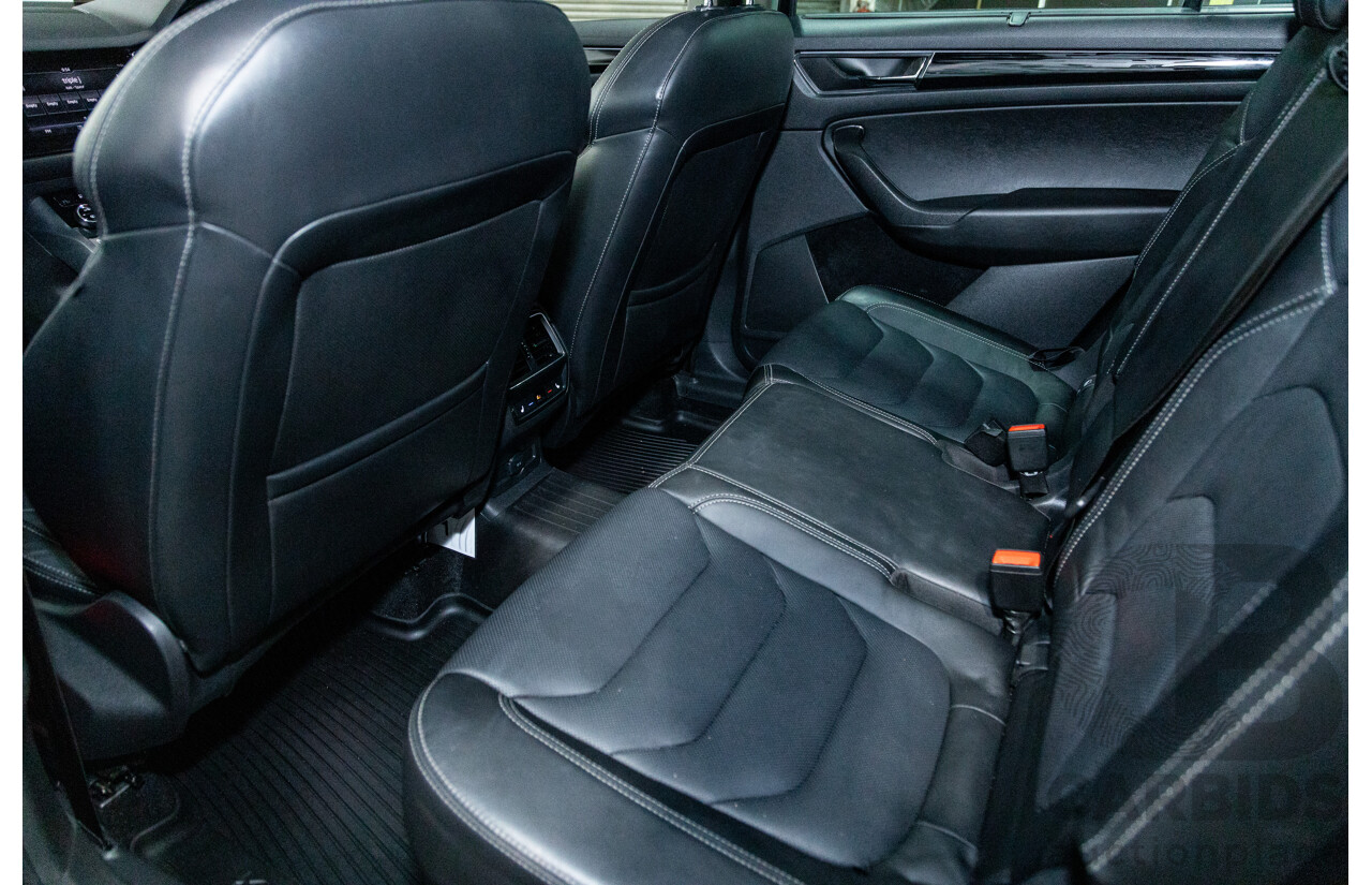 01/2018 Skoda Kodiaq 132TSI (4x4) NS MY18 4d Wagon Black Magic Pearl Turbo 2.0L - 7 Seater