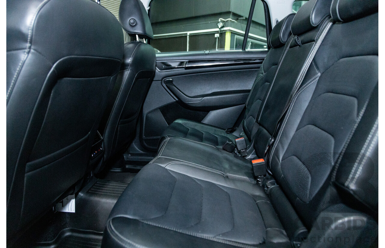 01/2018 Skoda Kodiaq 132TSI (4x4) NS MY18 4d Wagon Black Magic Pearl Turbo 2.0L - 7 Seater