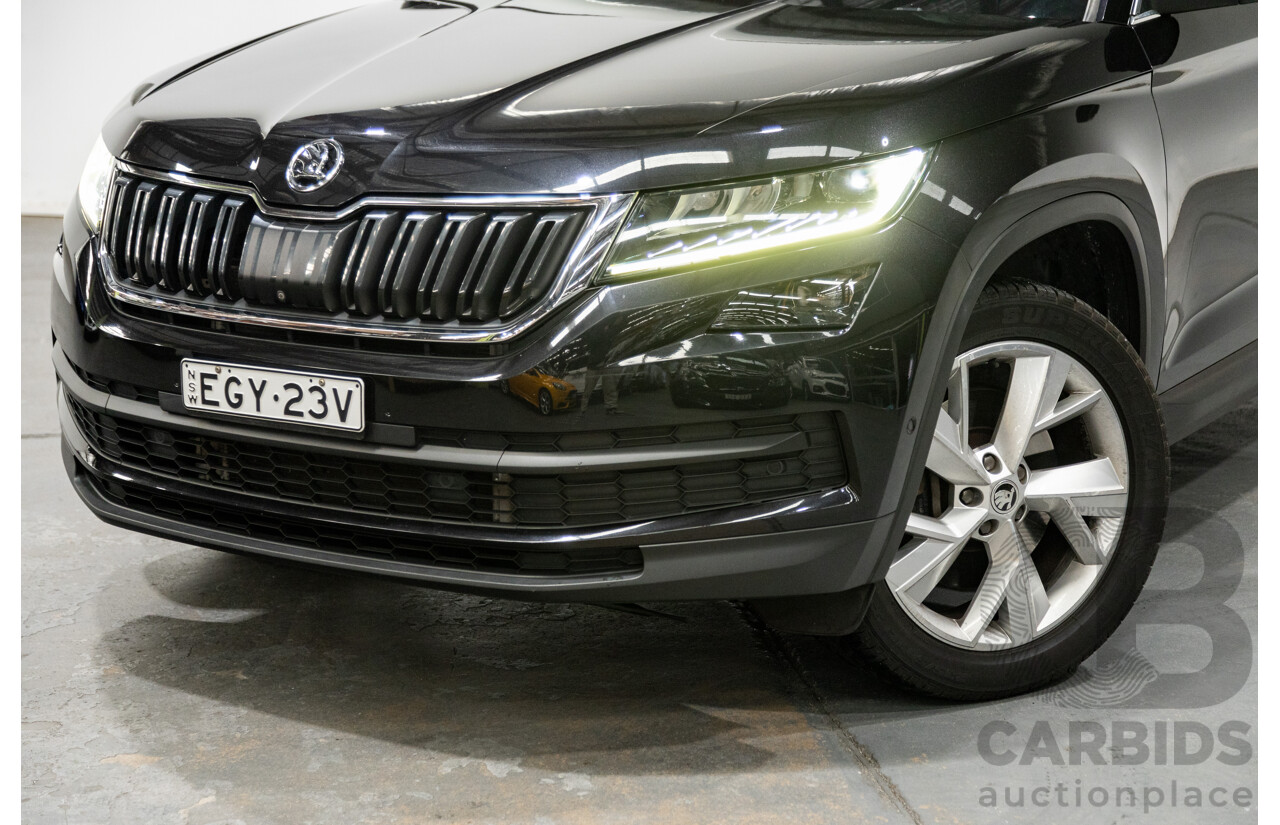 01/2018 Skoda Kodiaq 132TSI (4x4) NS MY18 4d Wagon Black Magic Pearl Turbo 2.0L - 7 Seater