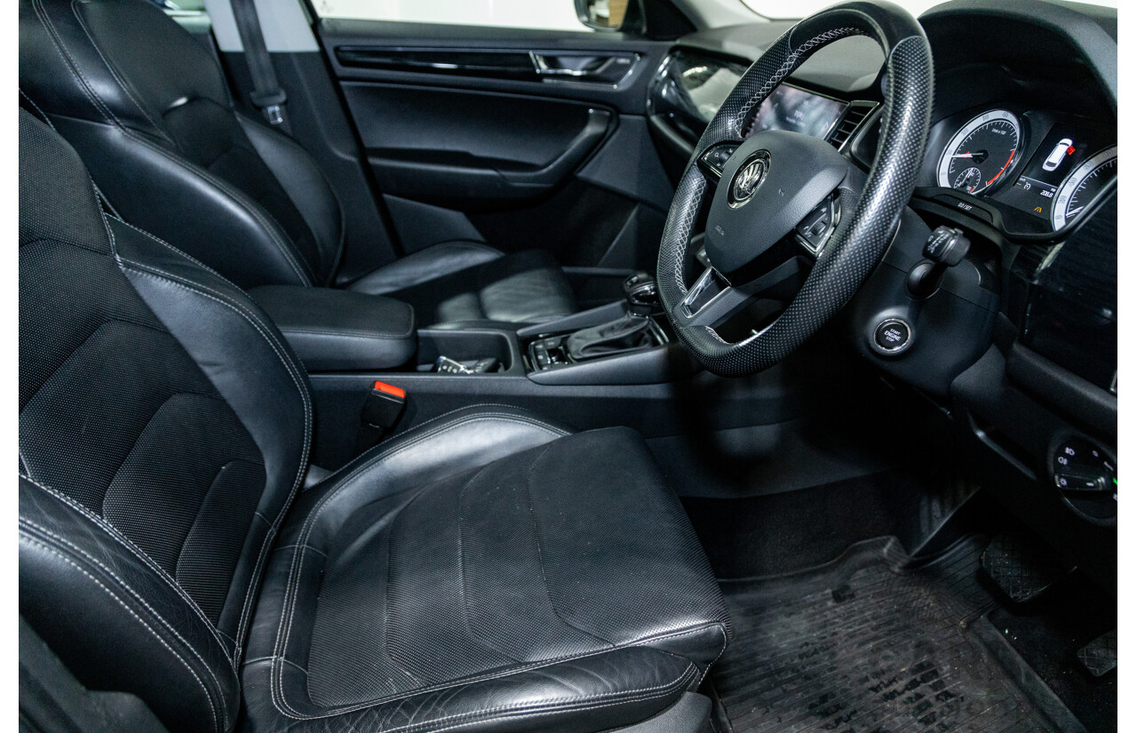 01/2018 Skoda Kodiaq 132TSI (4x4) NS MY18 4d Wagon Black Magic Pearl Turbo 2.0L - 7 Seater