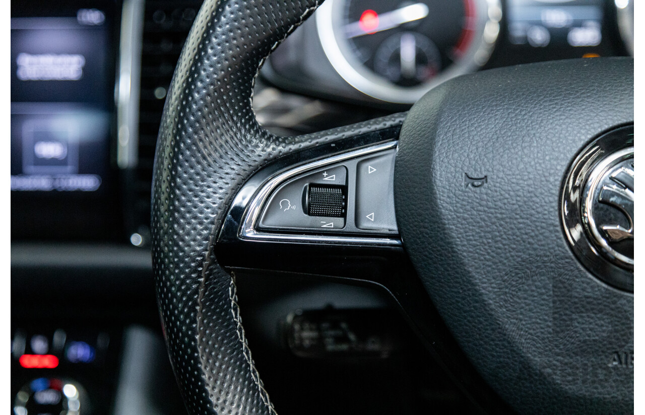 01/2018 Skoda Kodiaq 132TSI (4x4) NS MY18 4d Wagon Black Magic Pearl Turbo 2.0L - 7 Seater