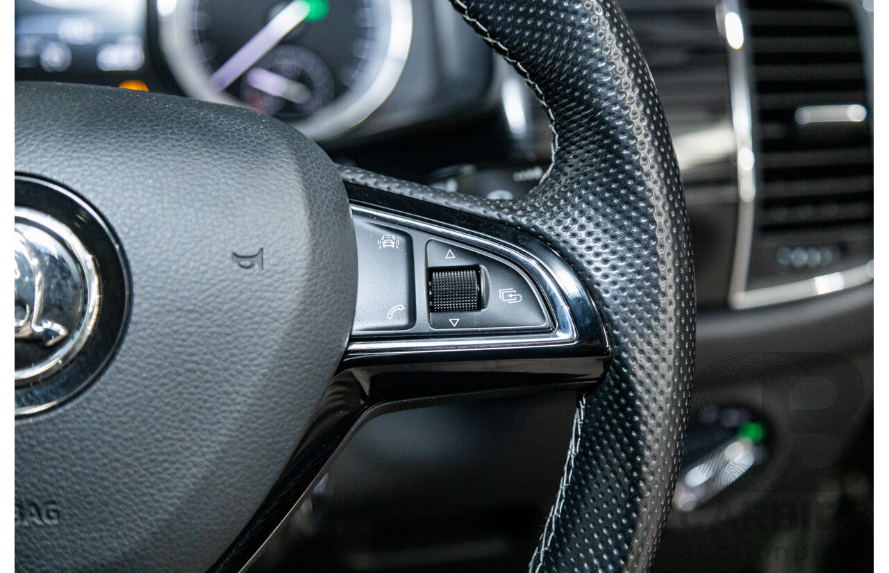 01/2018 Skoda Kodiaq 132TSI (4x4) NS MY18 4d Wagon Black Magic Pearl Turbo 2.0L - 7 Seater