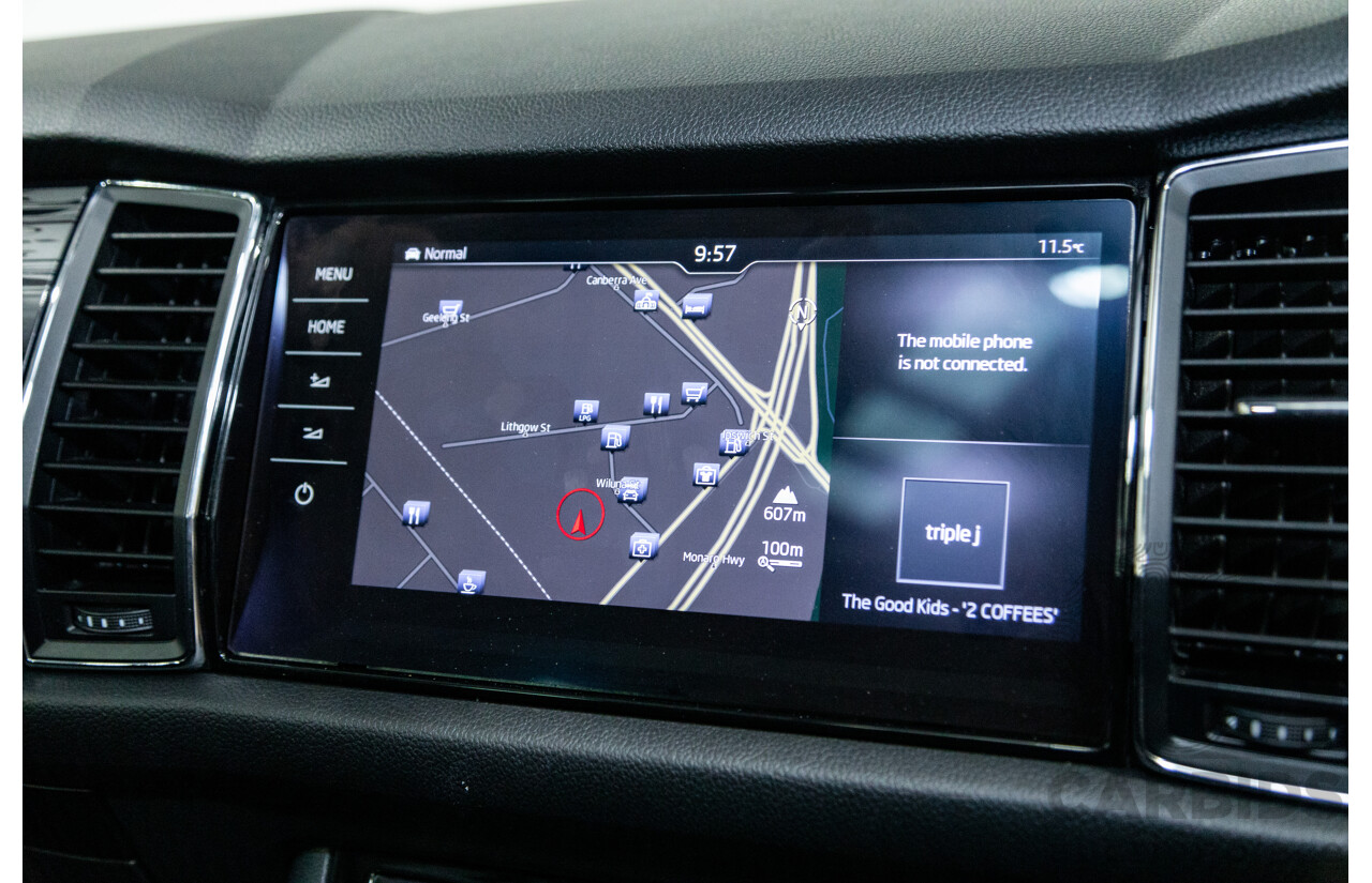 01/2018 Skoda Kodiaq 132TSI (4x4) NS MY18 4d Wagon Black Magic Pearl Turbo 2.0L - 7 Seater