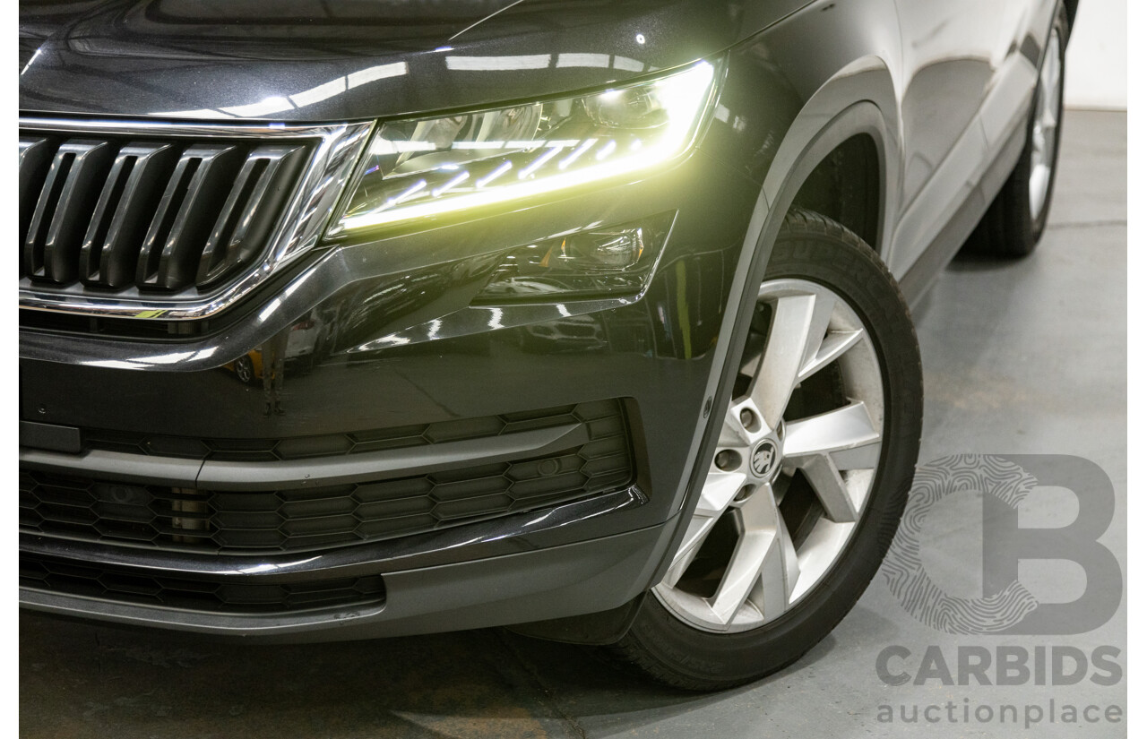 01/2018 Skoda Kodiaq 132TSI (4x4) NS MY18 4d Wagon Black Magic Pearl Turbo 2.0L - 7 Seater