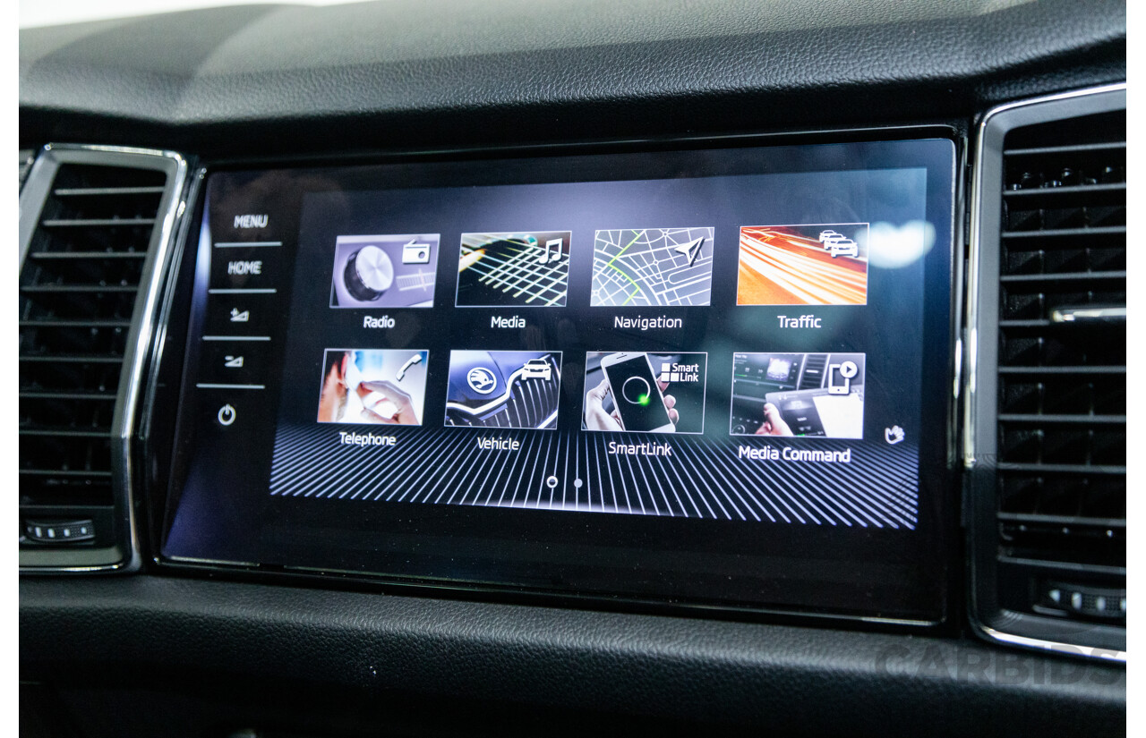 01/2018 Skoda Kodiaq 132TSI (4x4) NS MY18 4d Wagon Black Magic Pearl Turbo 2.0L - 7 Seater