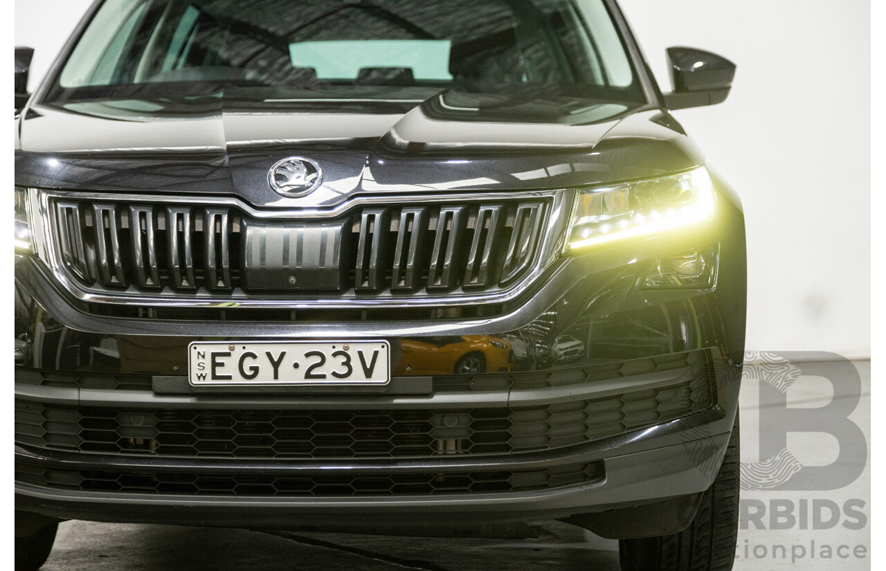01/2018 Skoda Kodiaq 132TSI (4x4) NS MY18 4d Wagon Black Magic Pearl Turbo 2.0L - 7 Seater