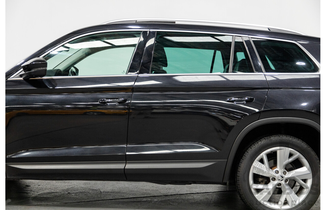 01/2018 Skoda Kodiaq 132TSI (4x4) NS MY18 4d Wagon Black Magic Pearl Turbo 2.0L - 7 Seater