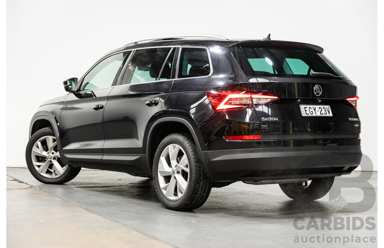 01/2018 Skoda Kodiaq 132TSI (4x4) NS MY18 4d Wagon Black Magic Pearl Turbo 2.0L - 7 Seater