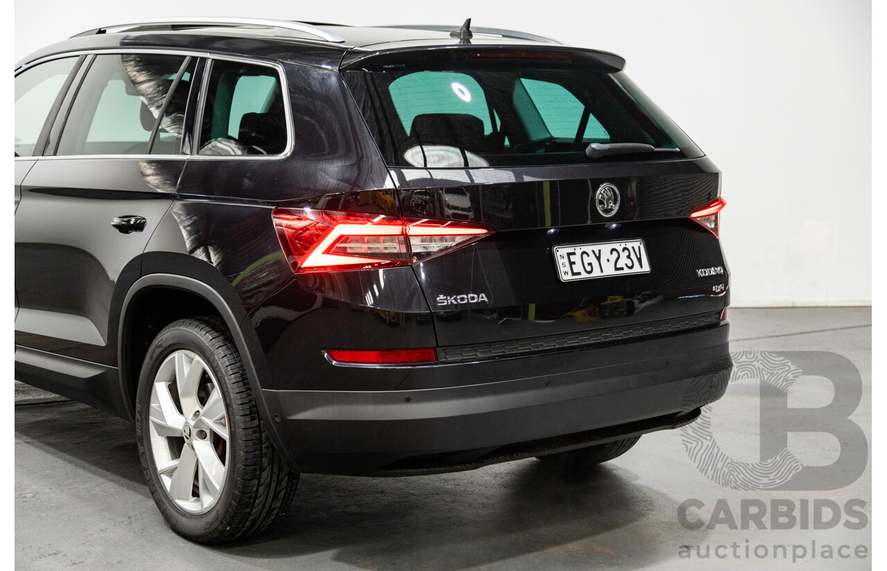 01/2018 Skoda Kodiaq 132TSI (4x4) NS MY18 4d Wagon Black Magic Pearl Turbo 2.0L - 7 Seater