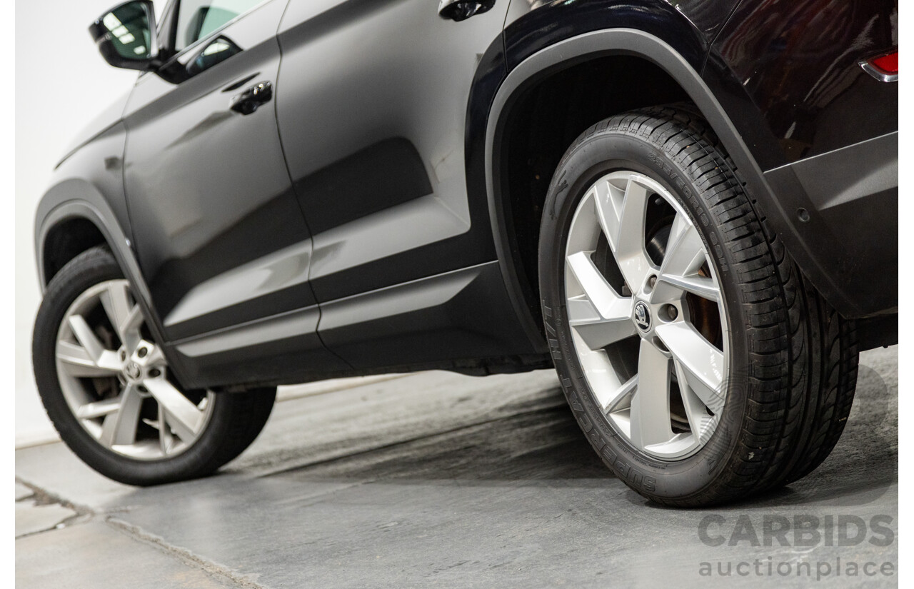 01/2018 Skoda Kodiaq 132TSI (4x4) NS MY18 4d Wagon Black Magic Pearl Turbo 2.0L - 7 Seater