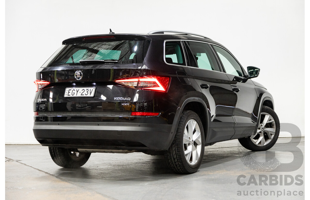 01/2018 Skoda Kodiaq 132TSI (4x4) NS MY18 4d Wagon Black Magic Pearl Turbo 2.0L - 7 Seater