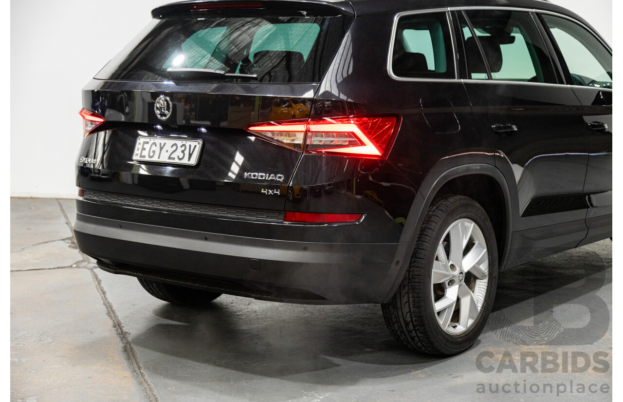01/2018 Skoda Kodiaq 132TSI (4x4) NS MY18 4d Wagon Black Magic Pearl Turbo 2.0L - 7 Seater