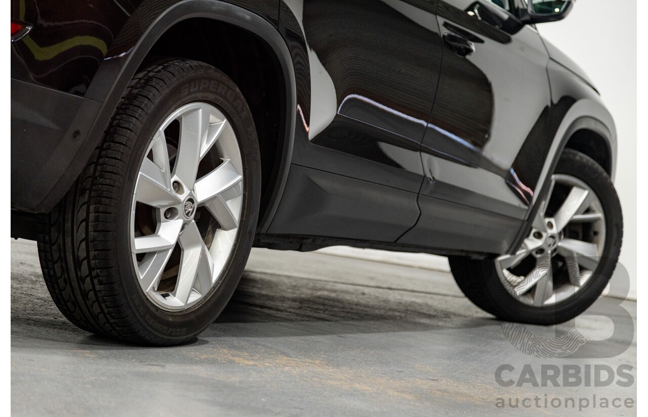 01/2018 Skoda Kodiaq 132TSI (4x4) NS MY18 4d Wagon Black Magic Pearl Turbo 2.0L - 7 Seater