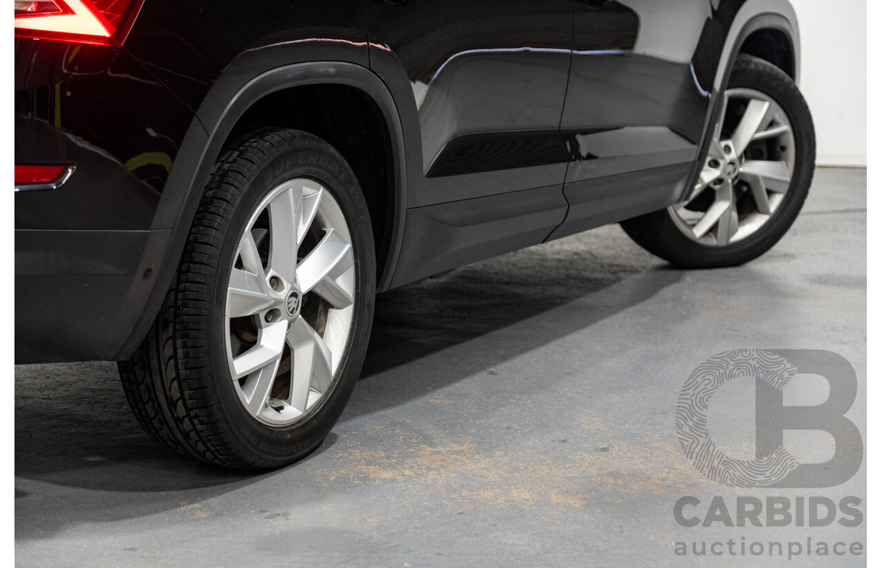 01/2018 Skoda Kodiaq 132TSI (4x4) NS MY18 4d Wagon Black Magic Pearl Turbo 2.0L - 7 Seater