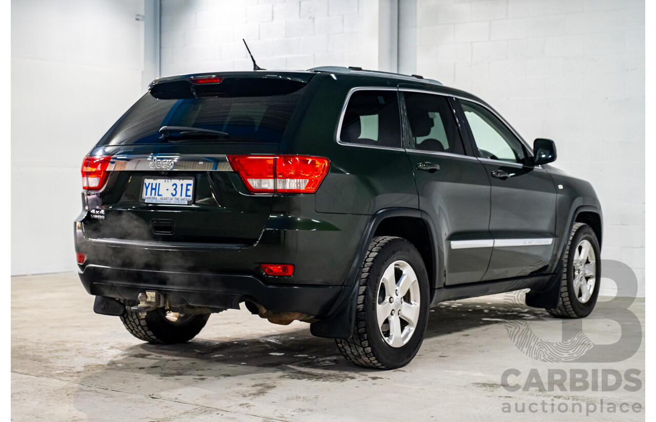 2/2011 Jeep Grand Cherokee Laredo (4x4) WK 4d Wagon Green V6 3.6L