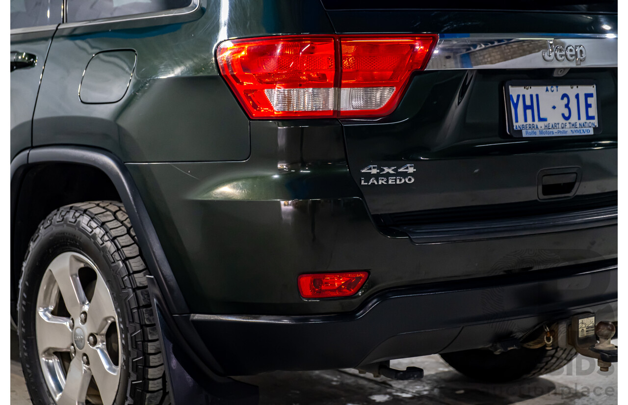 2/2011 Jeep Grand Cherokee Laredo (4x4) WK 4d Wagon Green V6 3.6L