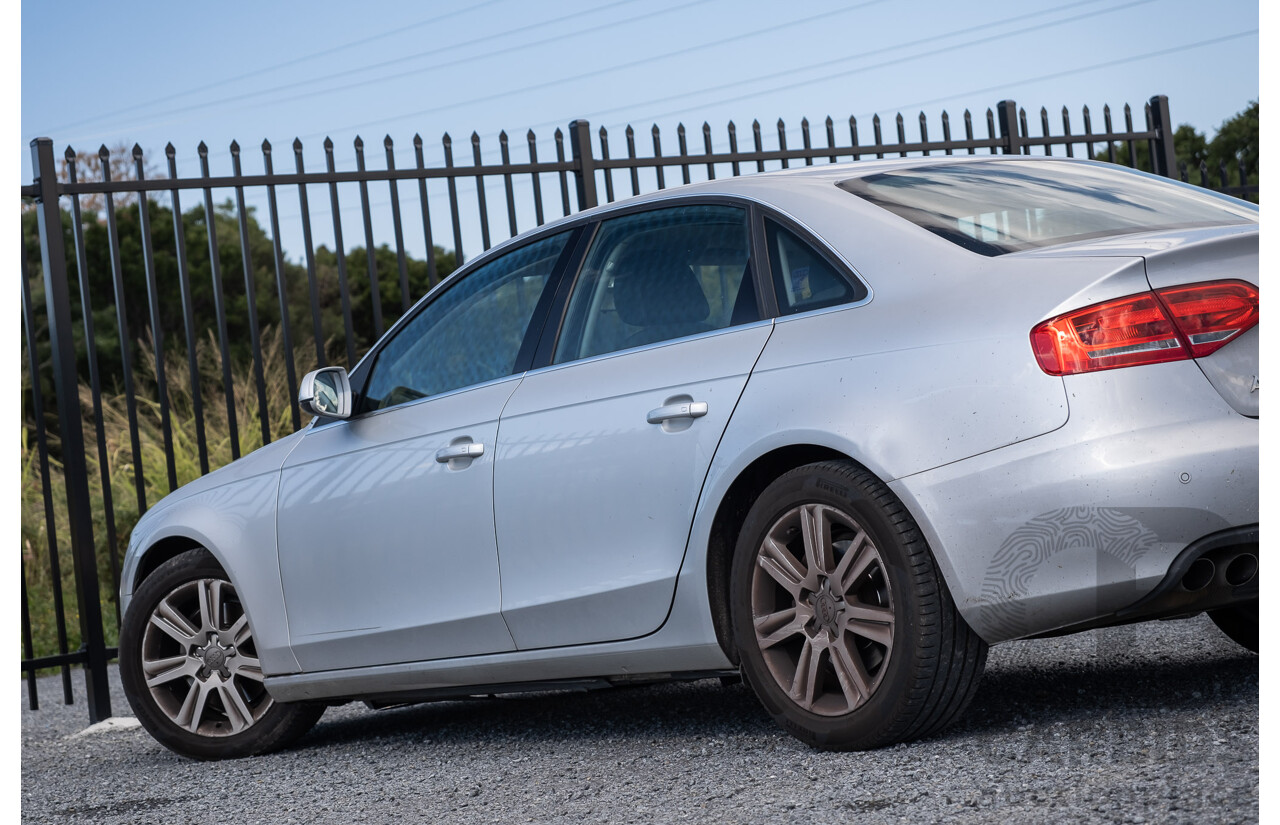 8/2011 Audi A4 2.0 TDi e B8 (8K) MY12 4d Sedan Silver Turbo Diesel 2.0L