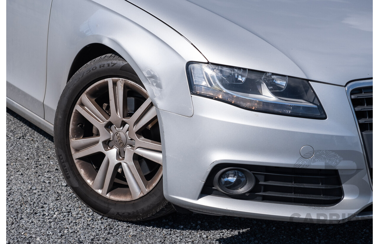8/2011 Audi A4 2.0 TDi e B8 (8K) MY12 4d Sedan Silver Turbo Diesel 2.0L