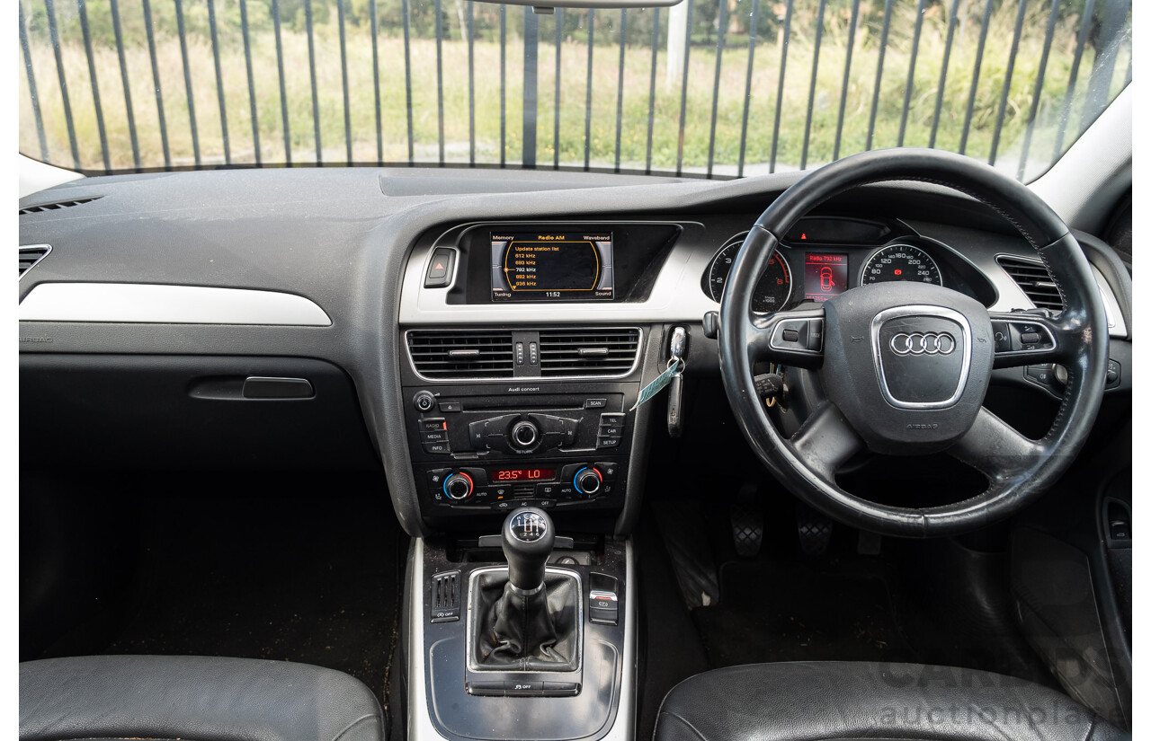 8/2011 Audi A4 2.0 TDi e B8 (8K) MY12 4d Sedan Silver Turbo Diesel 2.0L