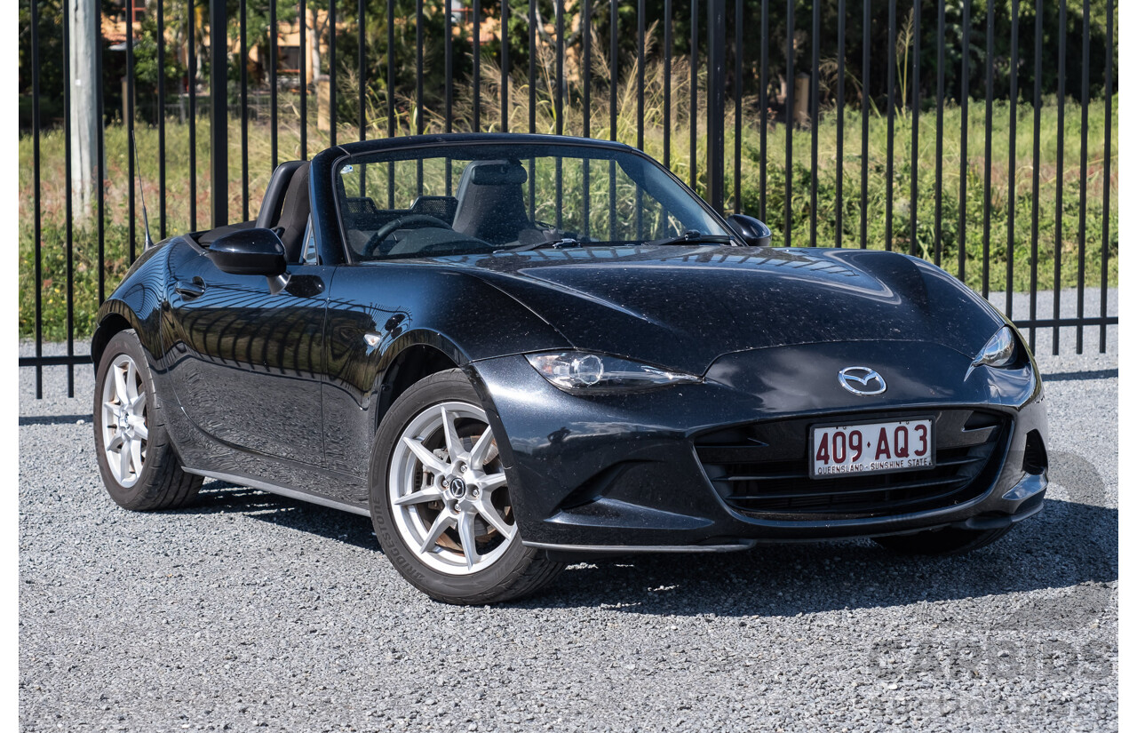 11/2015 Mazda MX-5 Skyactiv ND 2d Roadster Metallic Black 1.5L   USED