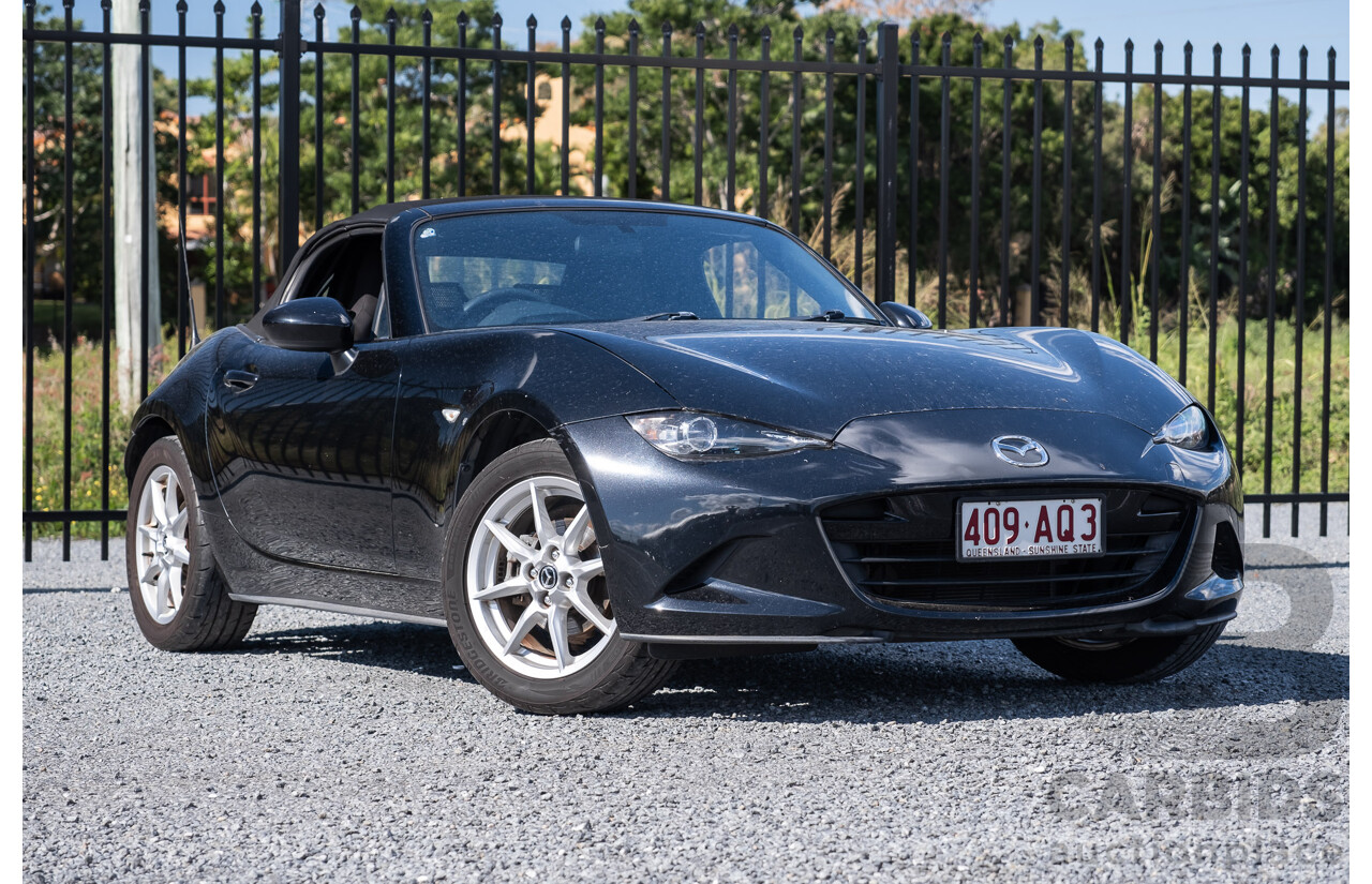 11/2015 Mazda MX-5 Skyactiv ND 2d Roadster Metallic Black 1.5L   USED