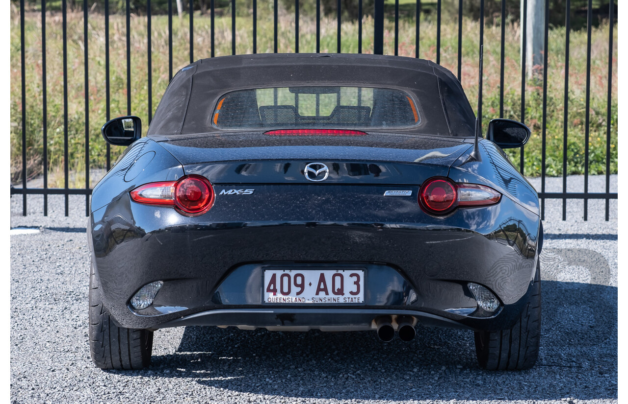 11/2015 Mazda MX-5 Skyactiv ND 2d Roadster Metallic Black 1.5L   USED