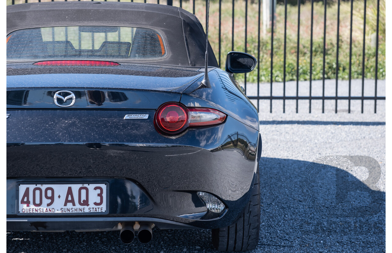 11/2015 Mazda MX-5 Skyactiv ND 2d Roadster Metallic Black 1.5L   USED