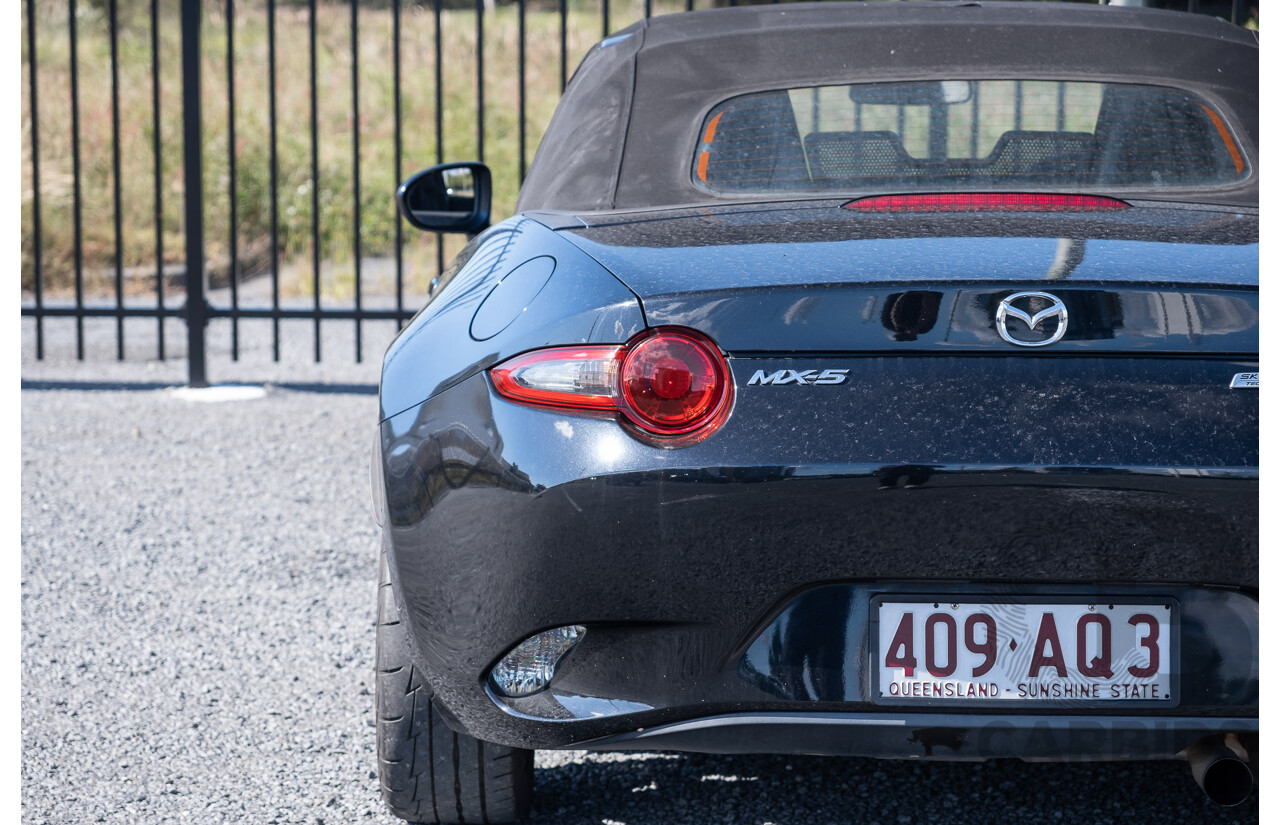 11/2015 Mazda MX-5 Skyactiv ND 2d Roadster Metallic Black 1.5L   USED