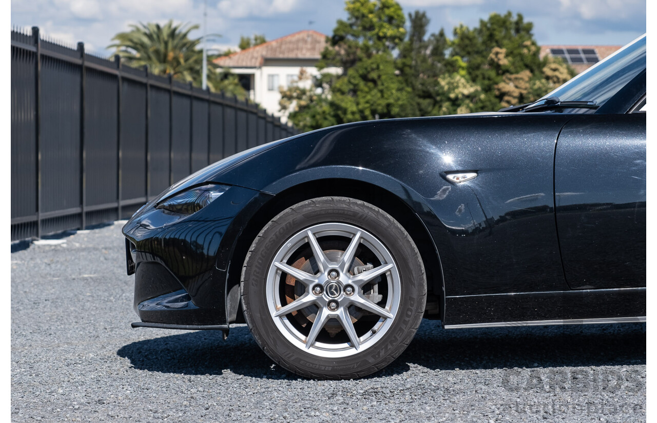11/2015 Mazda MX-5 Skyactiv ND 2d Roadster Metallic Black 1.5L   USED